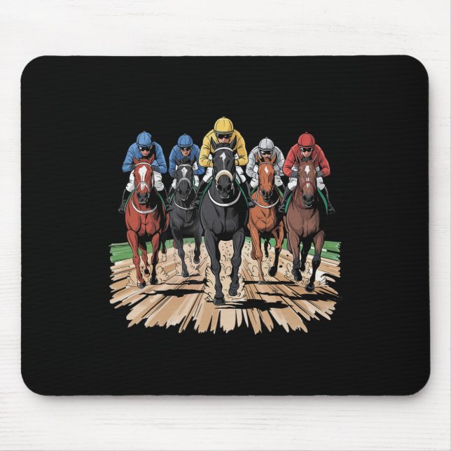 Mousepad Cavalo Racing Jockey Der (Frente)
