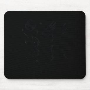 Mousepad Cavalo unicórnio esqueleto halloween gótico pegasu