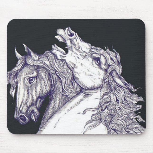 Mousepad Cavalos clássicos (Frente)