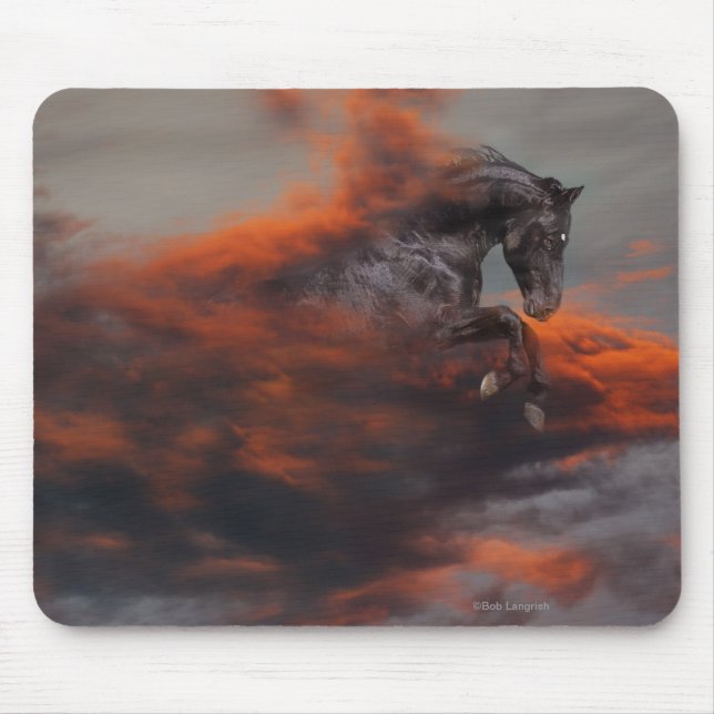Mousepad Cavalos da fantasia: Nuvens (Frente)