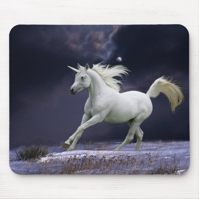 Mousepad Cavalos da fantasia: Unicórnio (Frente)