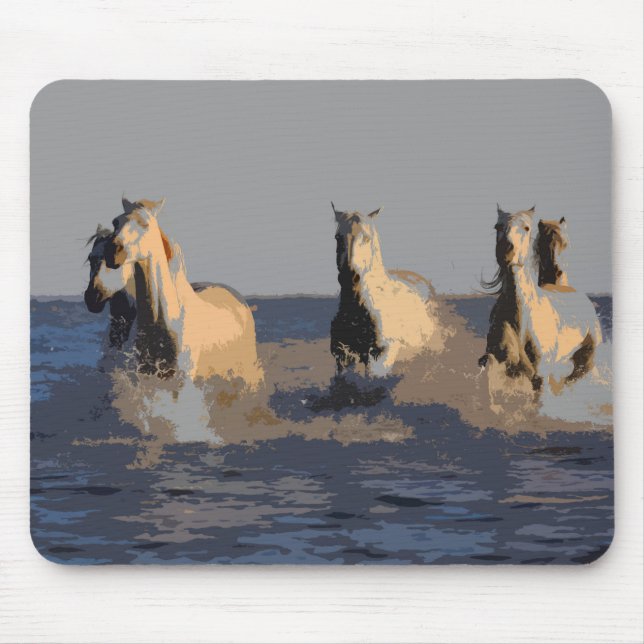Mousepad Cavalos do mar - Cavalos selvagens (Frente)