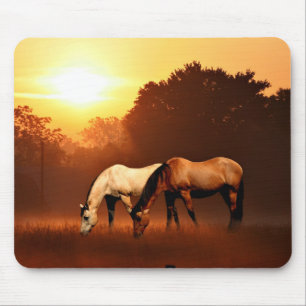 Mousepad Cavalos do nascer do sol