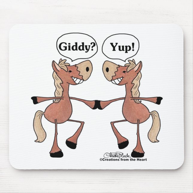 Mousepad Cavalos Giddy Up (Frente)