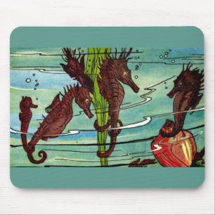Mousepad cavalos-marinhos