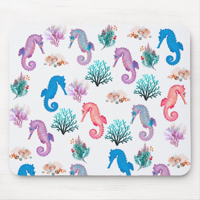 Mousepad Cavalos-marinhos Lindos (Frente)