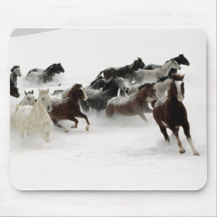Mousepad Cavalos na neve