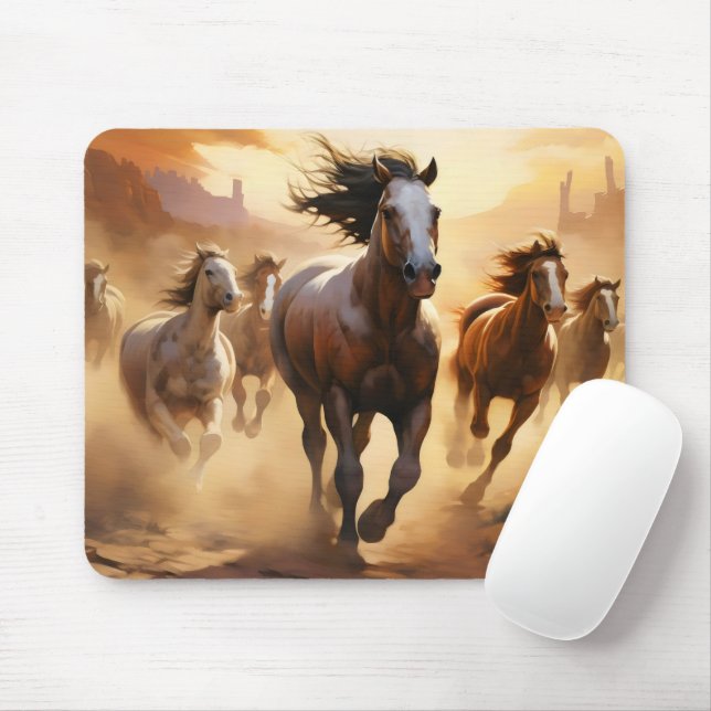 Mousepad Cavalos no Deserto (Com mouse)