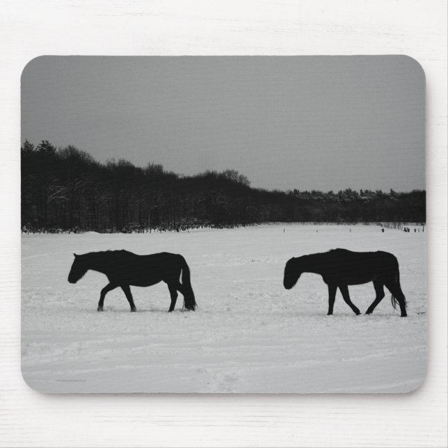 Mousepad Cavalos no mpcnm da neve (Frente)