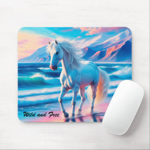 Mousepad Cavalos selvagens coloridos devem manter a paisage