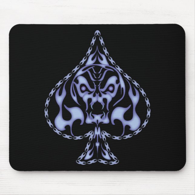 Mousepad Caveira Azul (Frente)