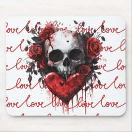 Mousepad Caveira & Coração “Amor”