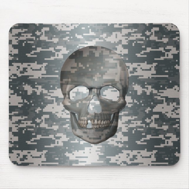 Mousepad Caveira da Camada Digital 3D (Frente)