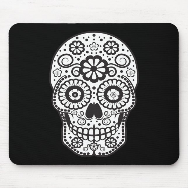 Mousepad Caveira de Açúcar Sorridente (Frente)