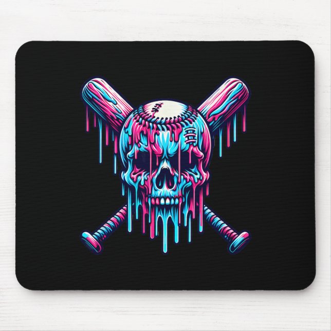 Mousepad Caveira de Bysebyll Drip Bysebyll Drip Sorvete Bys (Frente)