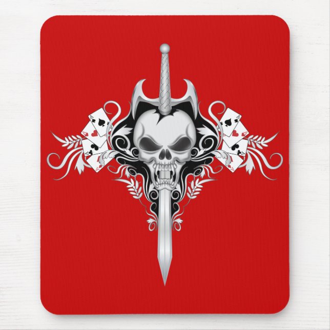 Mousepad Caveira de Espada - BLK (Frente)