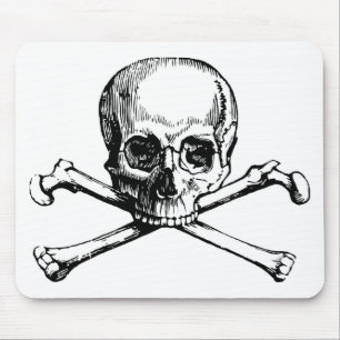 Mousepad Caveira e Ossos