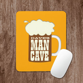 Mousepad Caverna Engraçada Do Homem De Cerveja