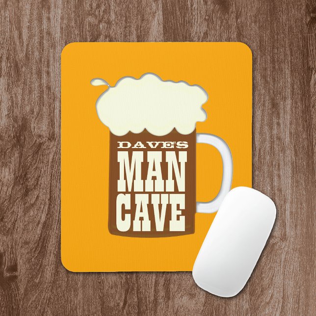 Mousepad Caverna Engraçada Do Homem De Cerveja (Criador carregado)