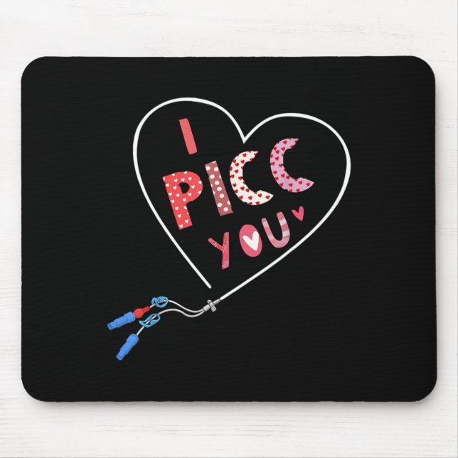 Mousepad Cc Heart Valentine Vascular Access Team Cc Iv Nurs (Frente)