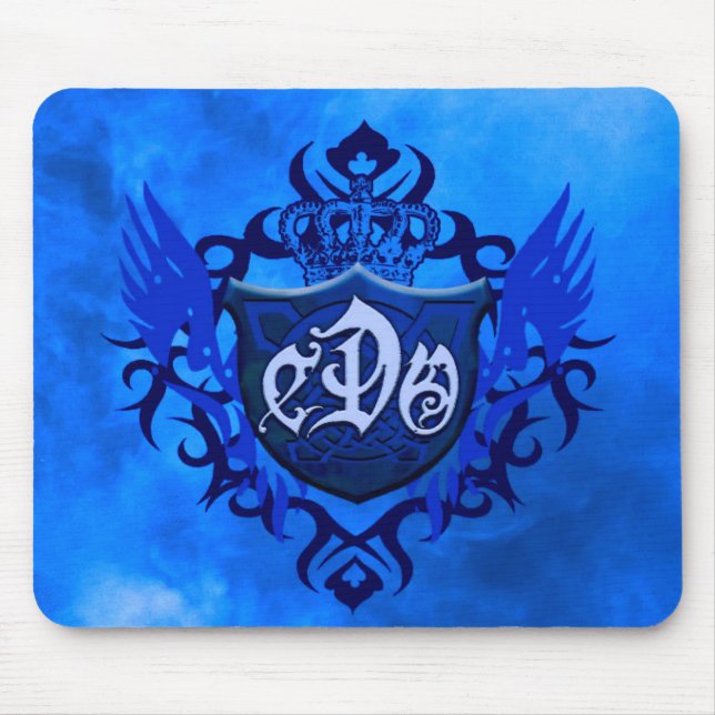 Mousepad CDO- almofada AZUL do Protetor-Rato do FOGO (Frente)
