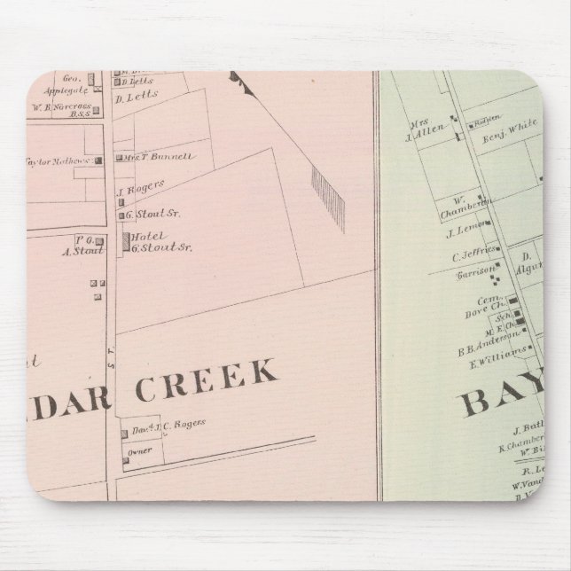 Mousepad Cedar Creek, Goodluck Bayville, Nova Jersey (Frente)