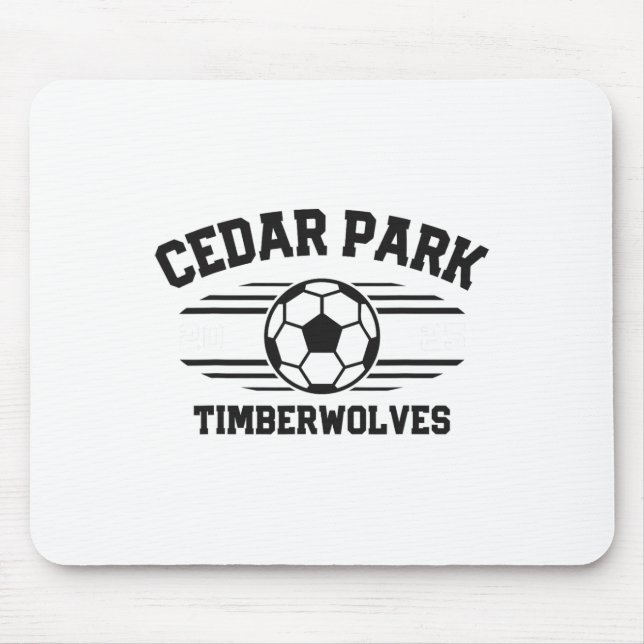 Mousepad Cedar Park Timberwolves Futebol Ll 2025  (Frente)