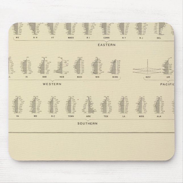 Mousepad Cegueira, litógrafo estatístico norte-americano (Frente)