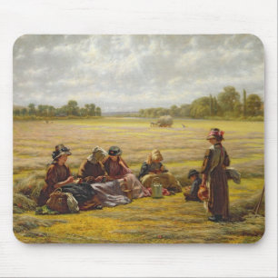 Mousepad Ceifeira que descansam no Sun, Berkshire, 1865