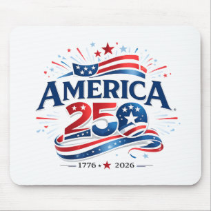 Mousepad Celebração América 250 1776–2026 Aniversário