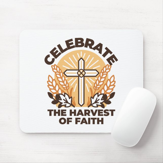 Mousepad Celebração da Faith Harvest - Arte Inspiradora (Com mouse)