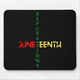 Mousepad celebração das reparações do juneteenth