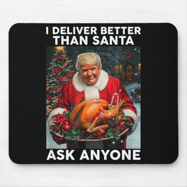 Mousepad Celebração Divertida de Natal do Peru Trump  (Frente)