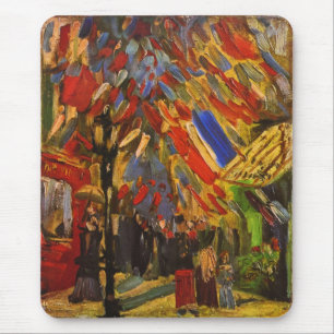 Mousepad Celebração do 14 de julho em Paris Van Gogh de B