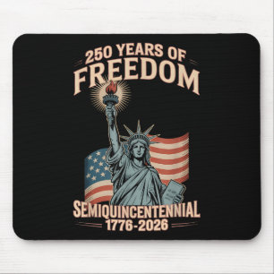 Mousepad Celebração do 250º Aniversário Americano 250 Anos