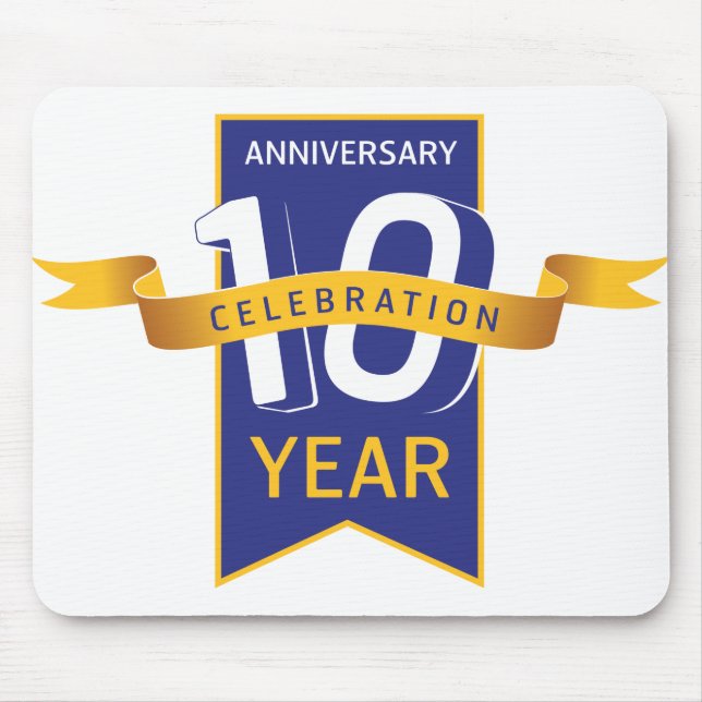 Mousepad Celebração do Ano de 10º Aniversário (Frente)