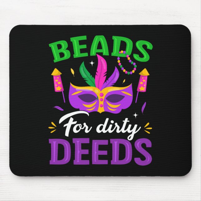 Mousepad Celebração Do Carnaval De miçangas Para Deeds Sujo (Frente)