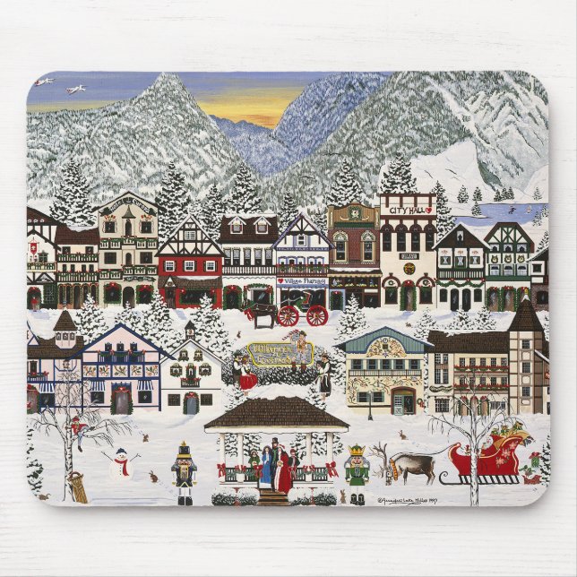 Mousepad Celebração dos Feriados em Leavenworth (Frente)