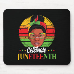 Mousepad Celebrar 18 de junho de 1865 Mulheres de Pele Negr