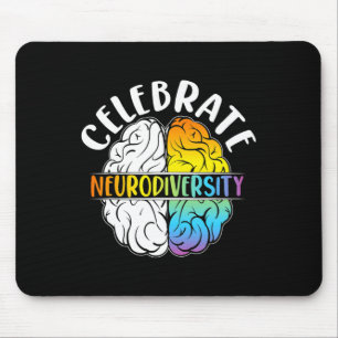 Mousepad Celebrar a Neurodiversidade Saúde Mental Autismo A