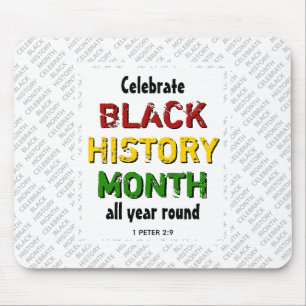 Mousepad Celebrar Branca de Escrituras BHM de Histórico Pre