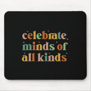 Mousepad Celebrar Mentes De Todos Os Tipos De Autismo Na Ne