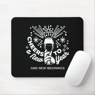 Mousepad Celebrar o novo começo Ilustração de Vidro de Vinh