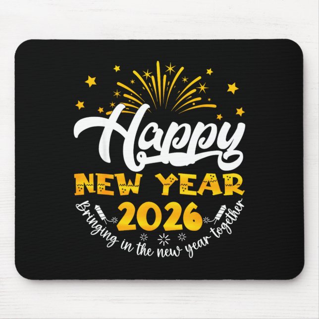 Mousepad Celebration Happy New Year 2026 Nye New Years Eve  (Frente)