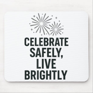Mousepad Celebre com Segurança Viva Brilhantemente Nova Art