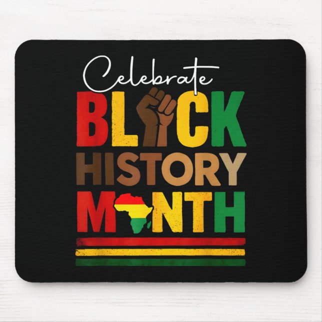 Mousepad Celebre o mês da história negra &amp; juneteenth (Frente)