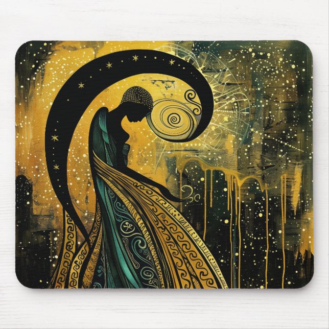 Mousepad Celestial Art Nouveau #1 (Frente)