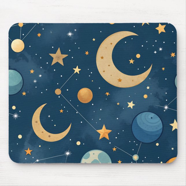 Mousepad Celestial Geométrico (Frente)