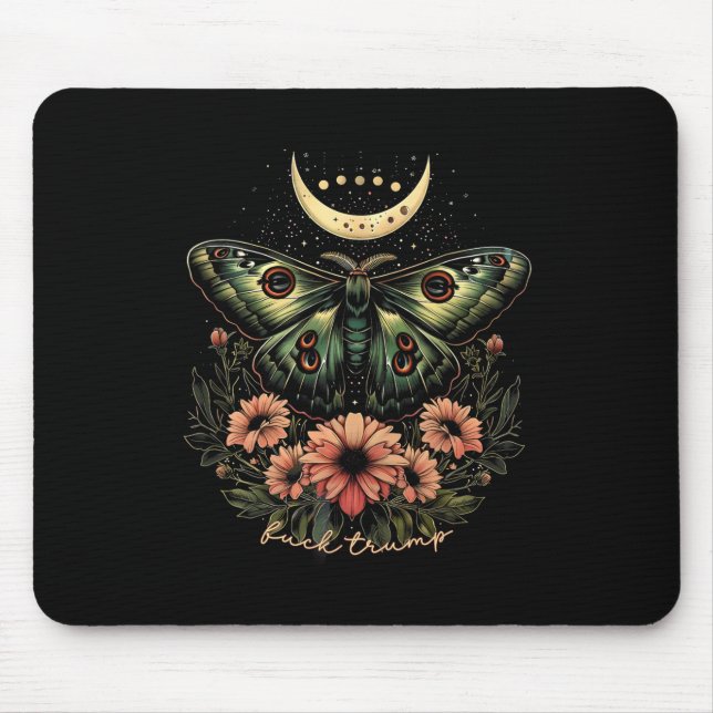 Mousepad Celestial Luna Moth Sutil Anti Trump (Frente)