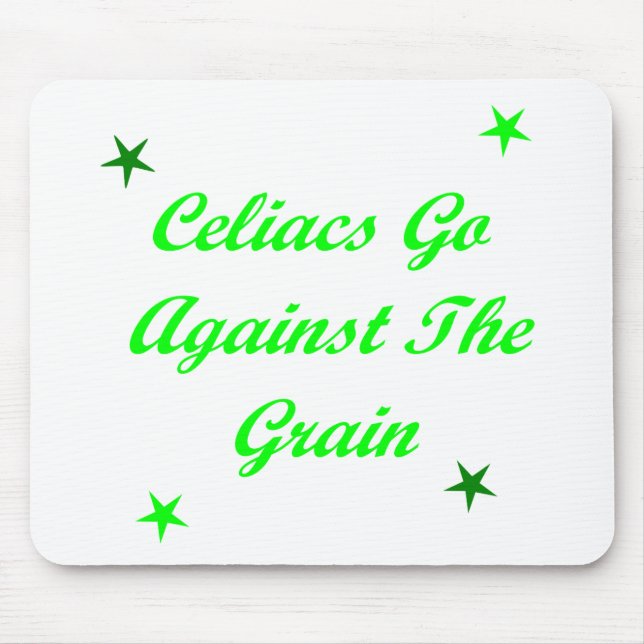 Mousepad Celiacs vai contra a grão (Frente)